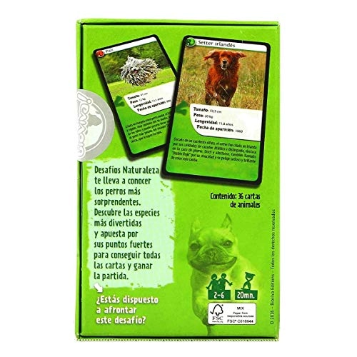 Nature Challenges: Animals - Dogs - Card Game (Spanish)