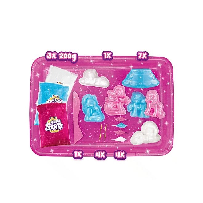 Magic Sand Unicorn Playset - 3+ years 7 Molds