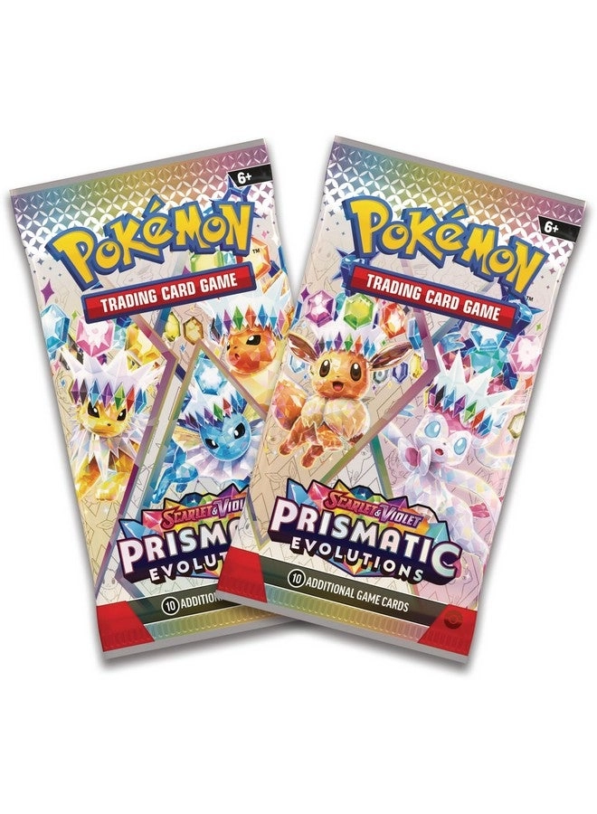 Scarlet & Violet-Prismatic Evolutions Mini Tin - Glaceon - 2 Booster Packs 1 Coin Bundle
