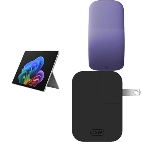 Microsoft Surface Pro 13" (12th Edition) - 13'' 1TB 16GB Snapdragon X2 Elite + Surface Arc Bluetooth Mouse + 45W USB-C Power Supply