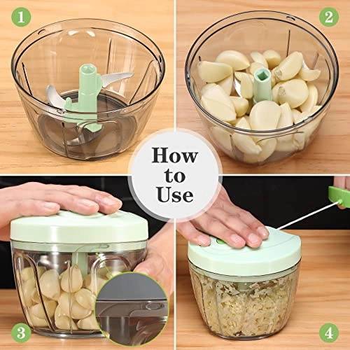 Manual Food Chopper - 650ML 3 blades