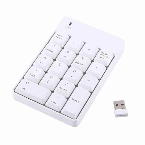 USB Numeric Keypad - Wireless 1 AAA White