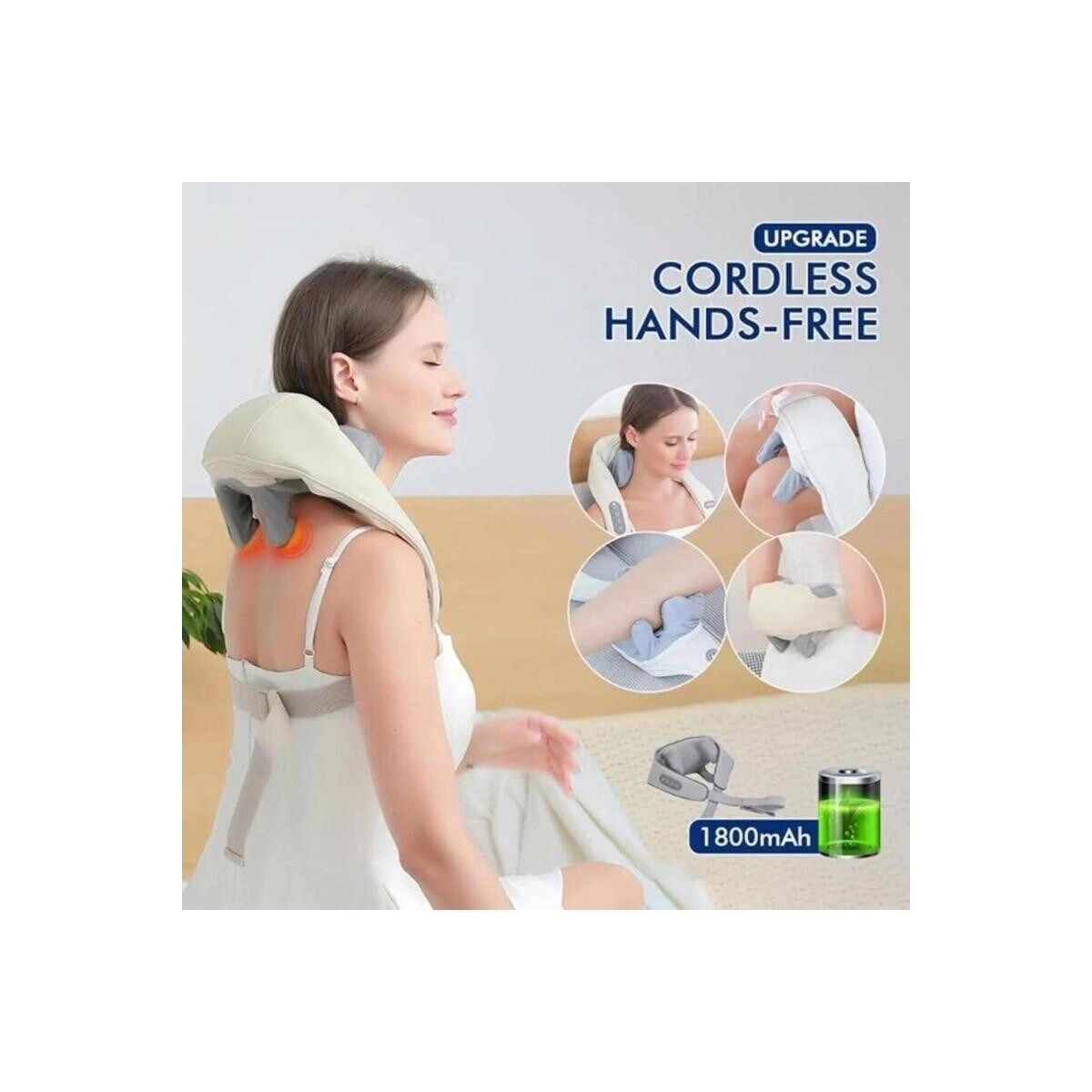 Neck Massager - Heat Deep Tissue Kneading