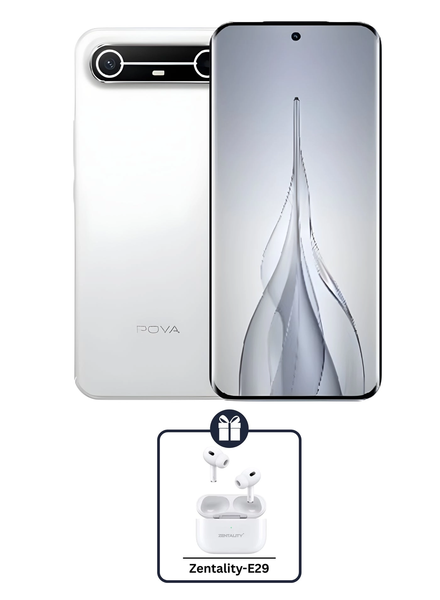Tecno POVA Slim - 8 GB 256 GB + E29 Earbuds