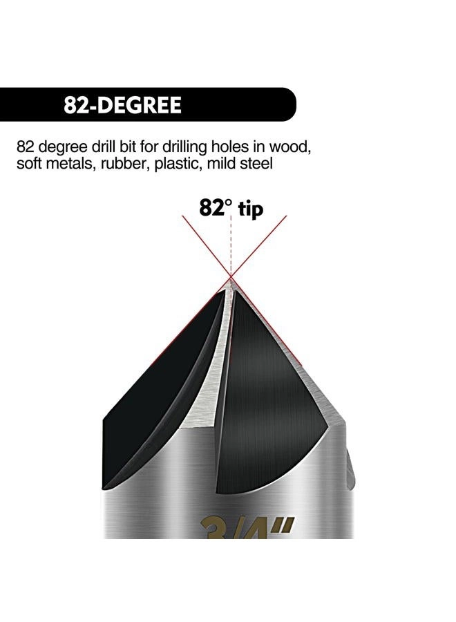 CDB-5PCS - High Speed Steel 5PCS 1/4 3/8 1/2 5/8 3/4 inch