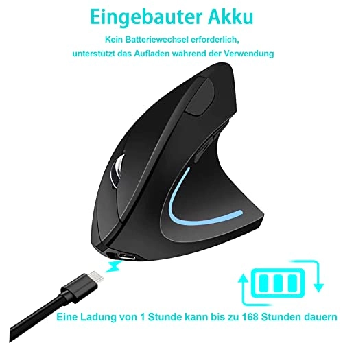 Ergonomic Vertical Mouse - Wireless
