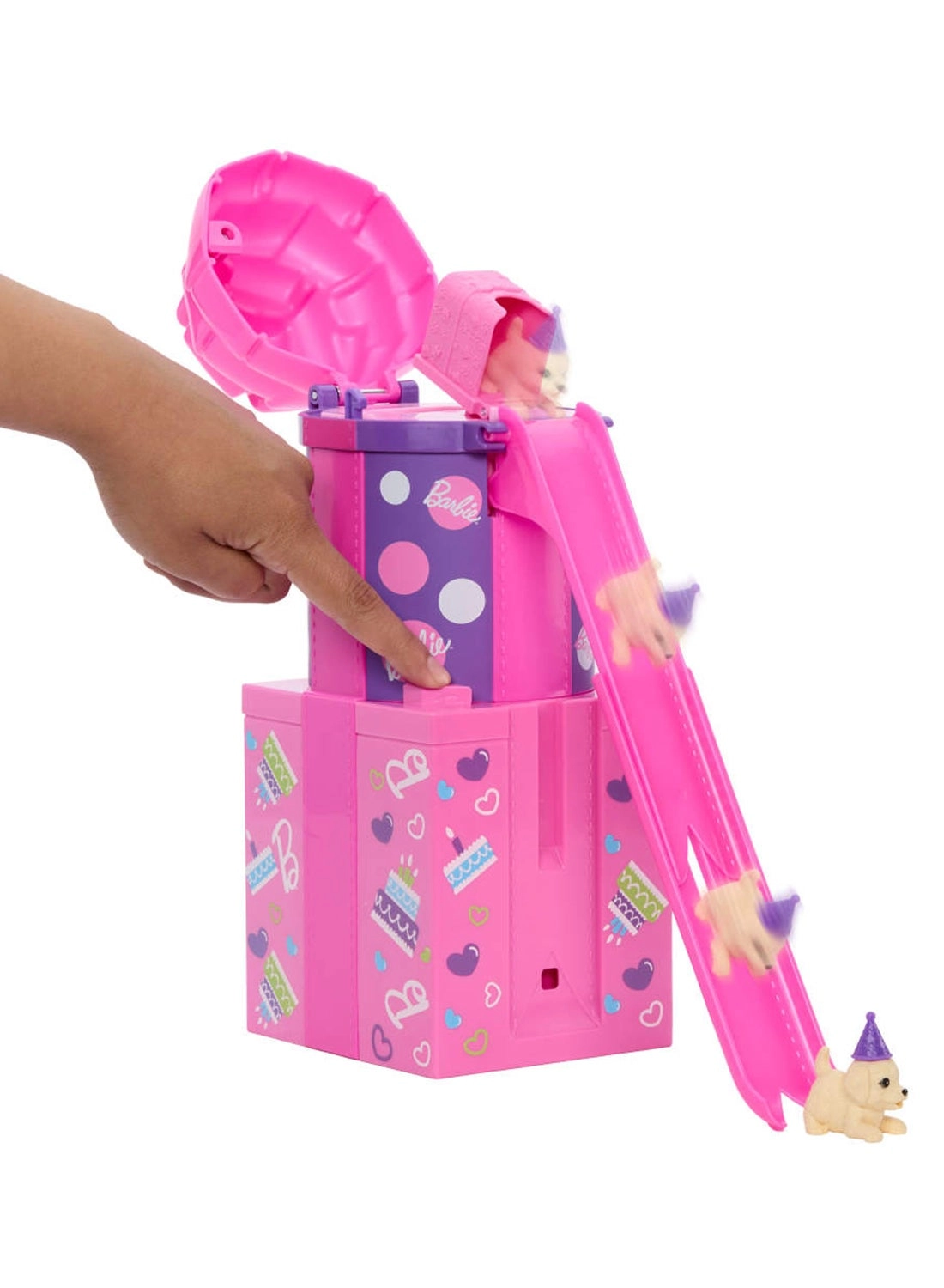 Barbie Rise & Surprise - 12 Surprises Pet Birthday Color-Change Hair