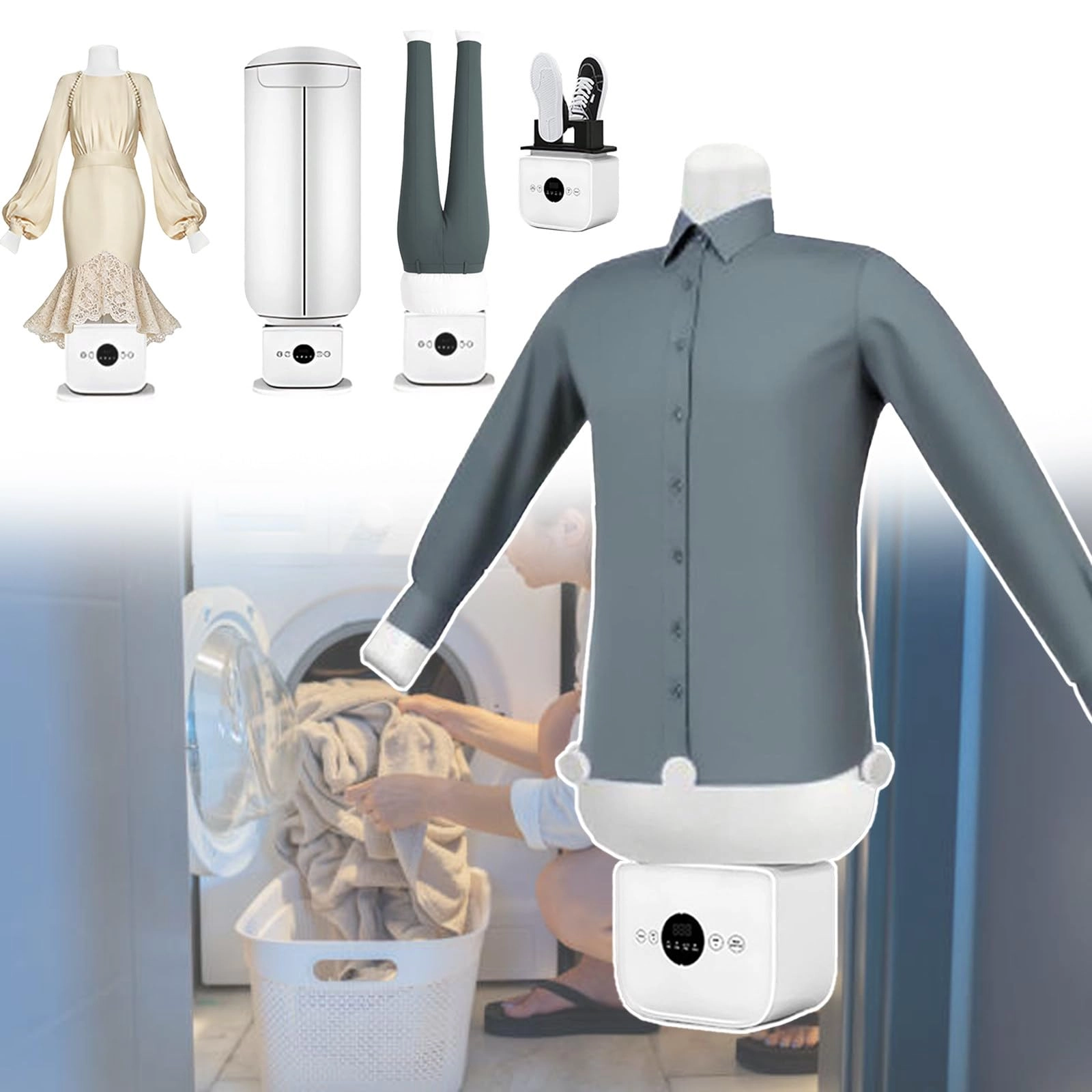 Automatic Ironing Machine - 360° Ironing Portable Steam