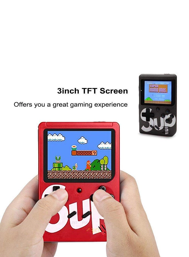 Handheld Game Console - 400 Built-in Games 3-Inch Color Screen Rechargeable Battery