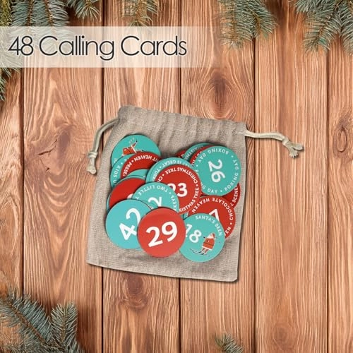 Family Bingo Game - Santa