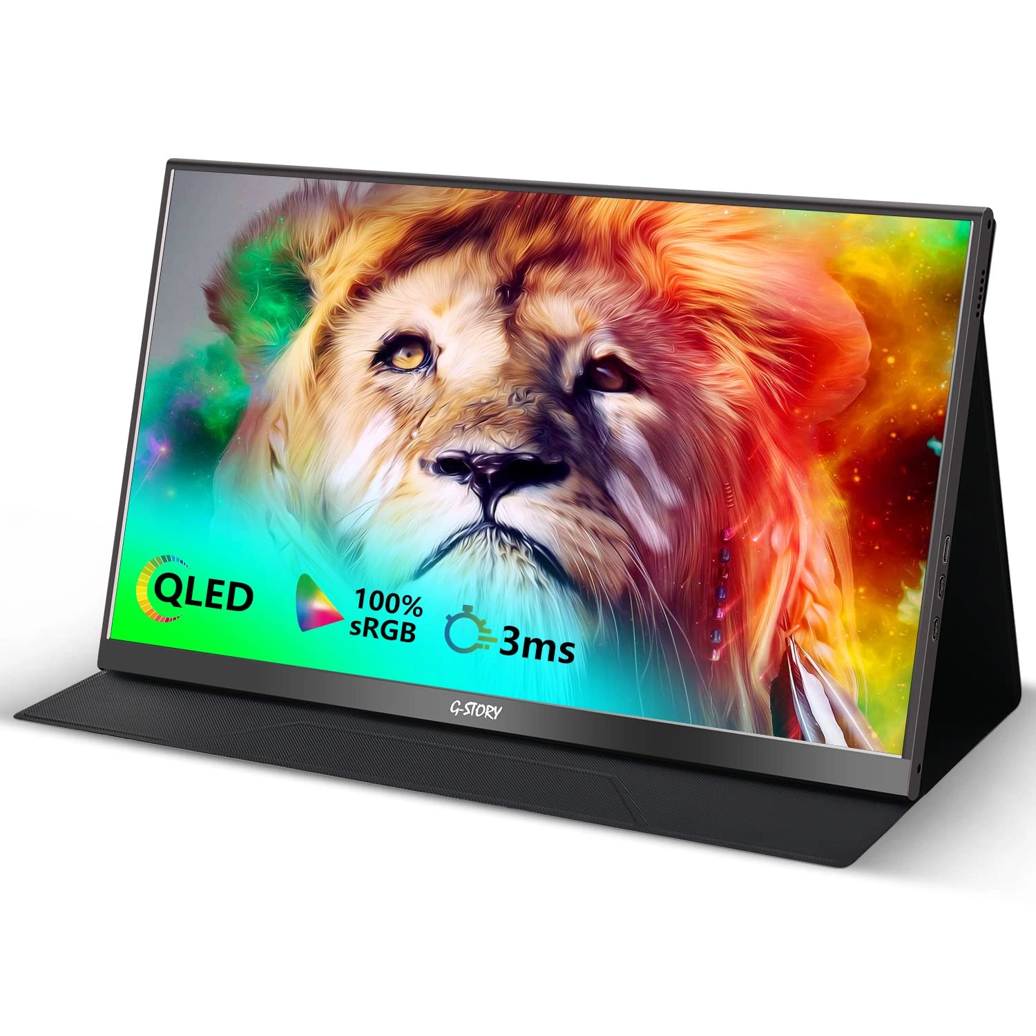 G-STORY QLED Portable Monitor - 1080P 15.6”