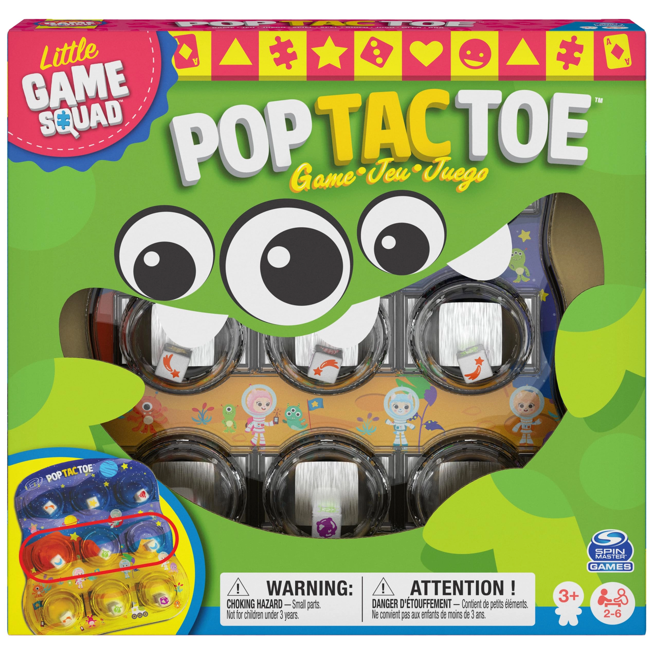 SPIN MASTER GAMES Pop Tac Toe Popper - Space