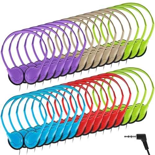 30 Pack Classroom Headphones Wired Headphone