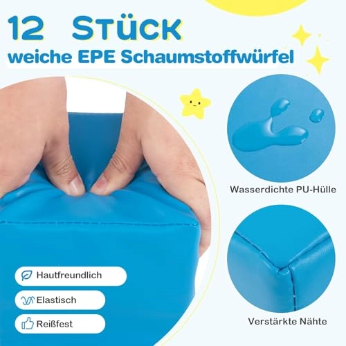 Foam Building Blocks - 12 pcs