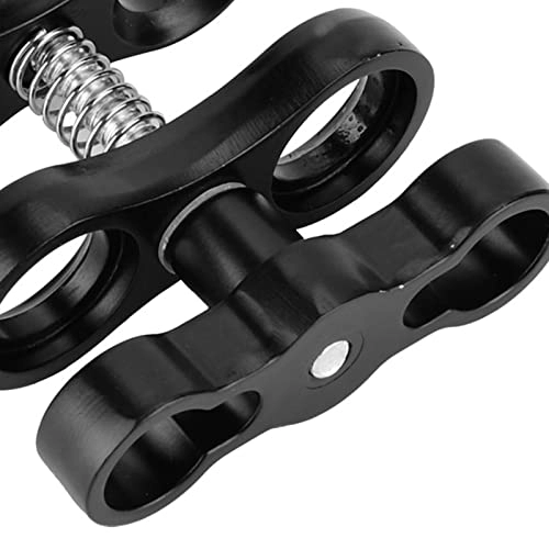 Mini Diving Light Clamp - Aluminium Alloy 360° Rotation Black
