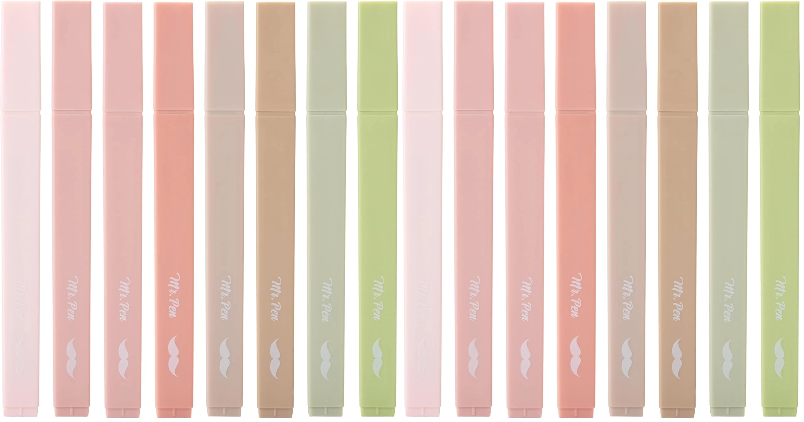 Mr. Pen Aesthetic Highlighters - Boho Colors Chisel