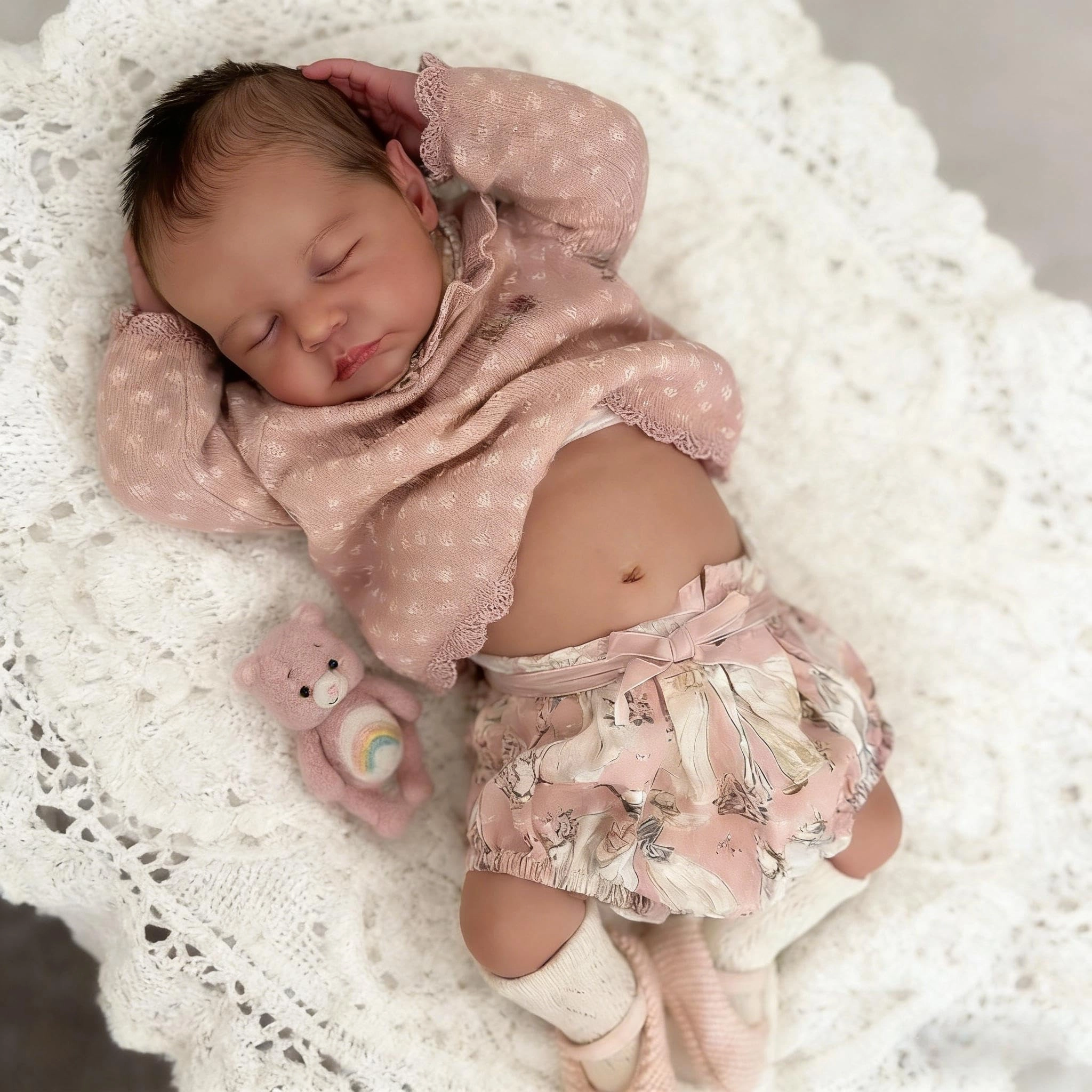 RXDOLL Reborn Baby Doll - 20 Inch Silicone Girl Ages 3+