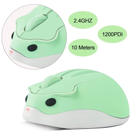 Kawaii Hamster Silent Optical Mouse - USB