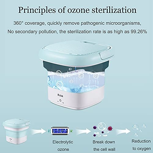 Portable Washing Machine,Turbine Folding Mini Usb Laundry Washer,Perfect For Apartments, Rvs And Small Space Living Shandongmt (Color : B)