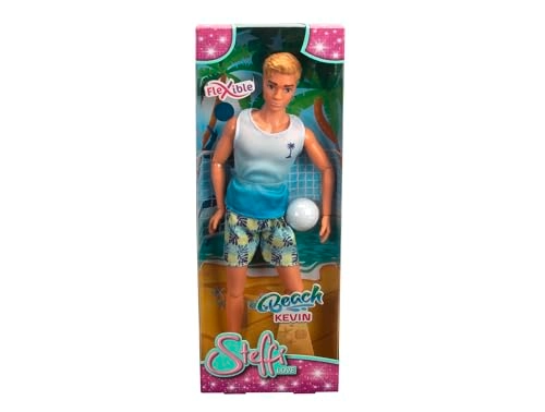 Kevin Toy Doll - 30 cm Plastic Swimming Trunks T-Shirt Volleyball Ages 3+