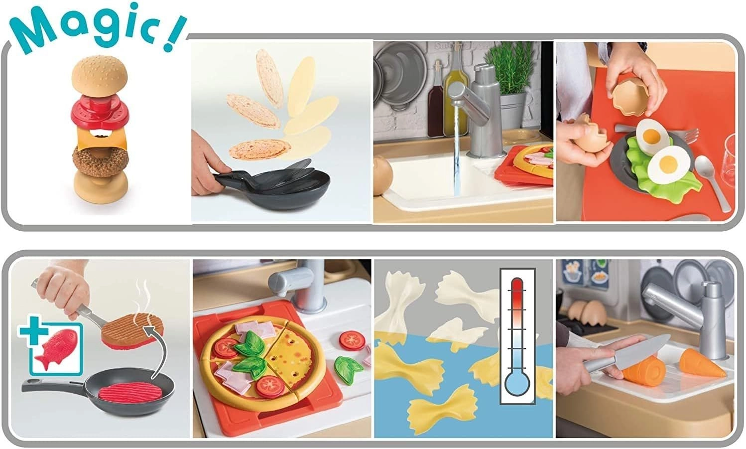 Chef Corner Restaurant Playset - 70 pcs (sim-7600312307)