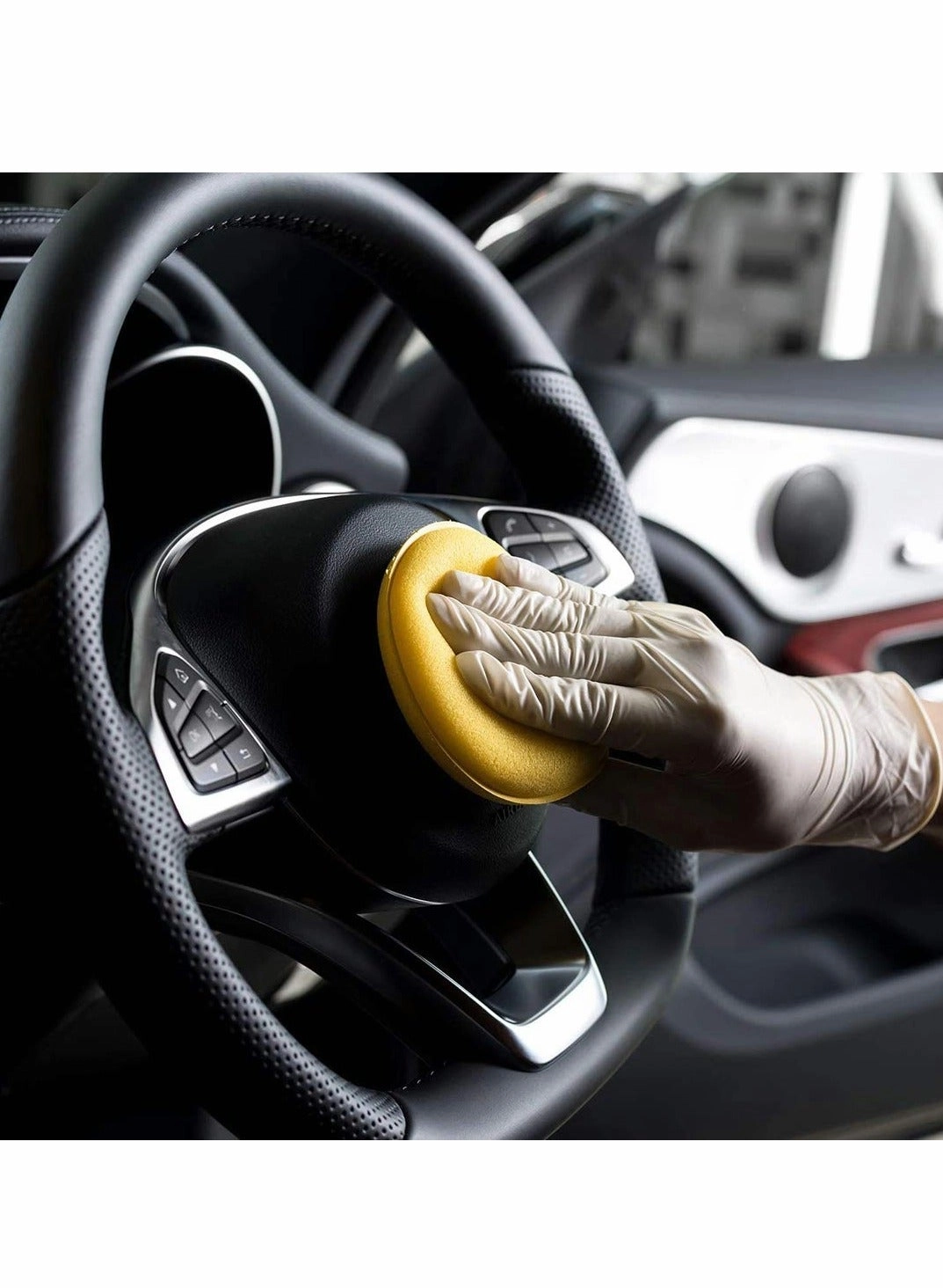 microfibre hand polishing sponge - 130x25 mm