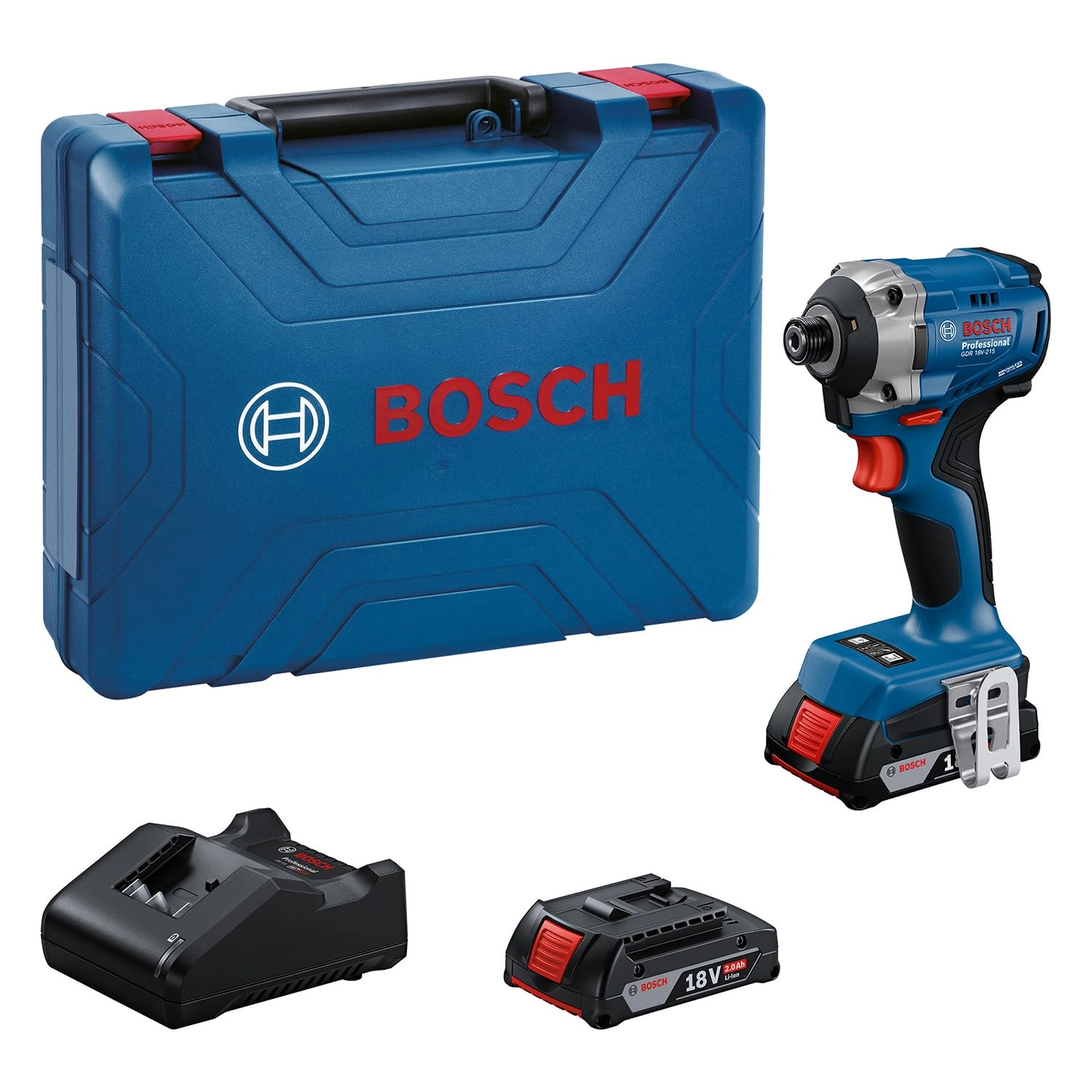 Bosch GDR 18V-215 - 215Nm + GBA 18V - 2.0Ah + GAL 18V-20 + MPP case