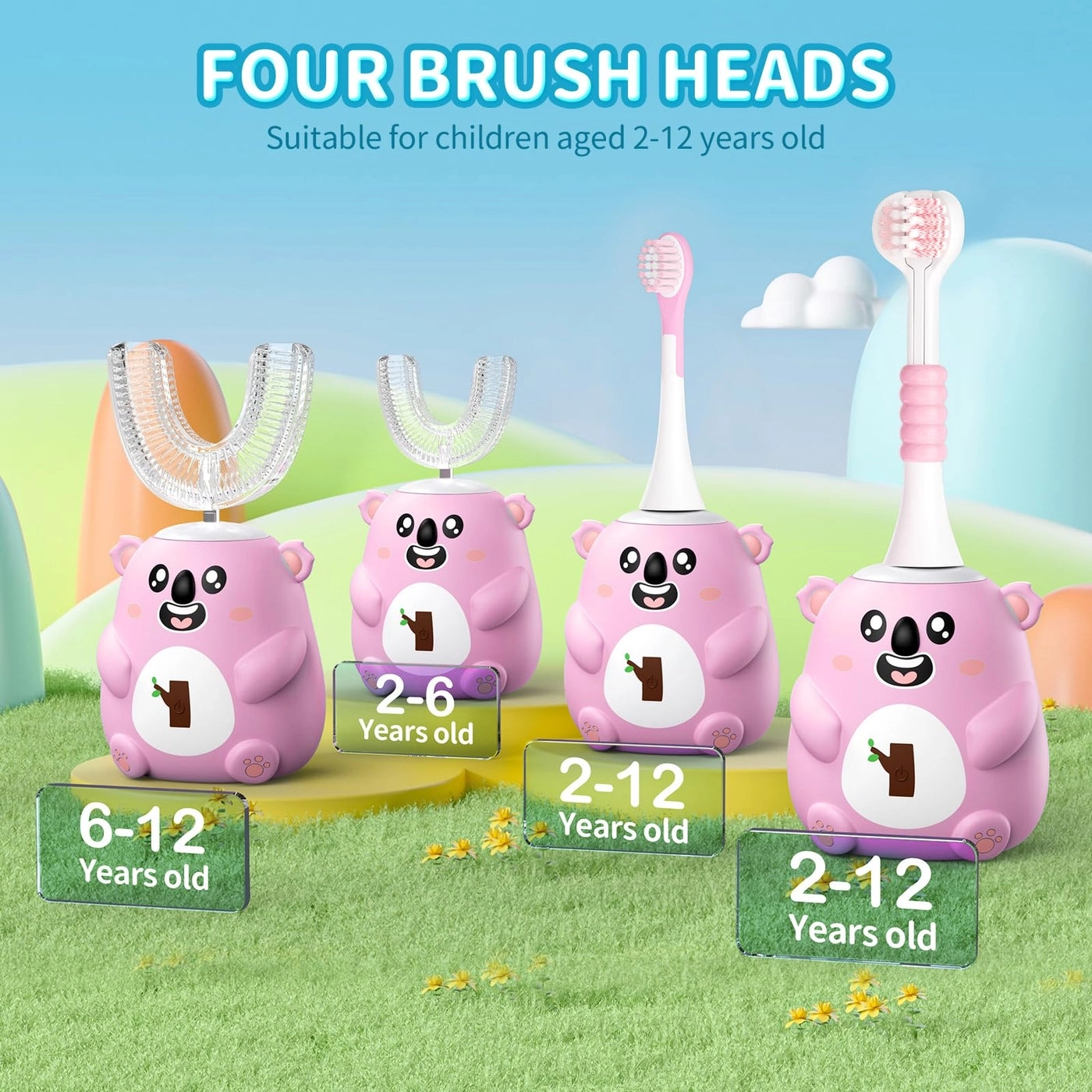 U-Shaped Sonic Electric Toothbrush - 360° 6 Modes IPX7 Waterproof