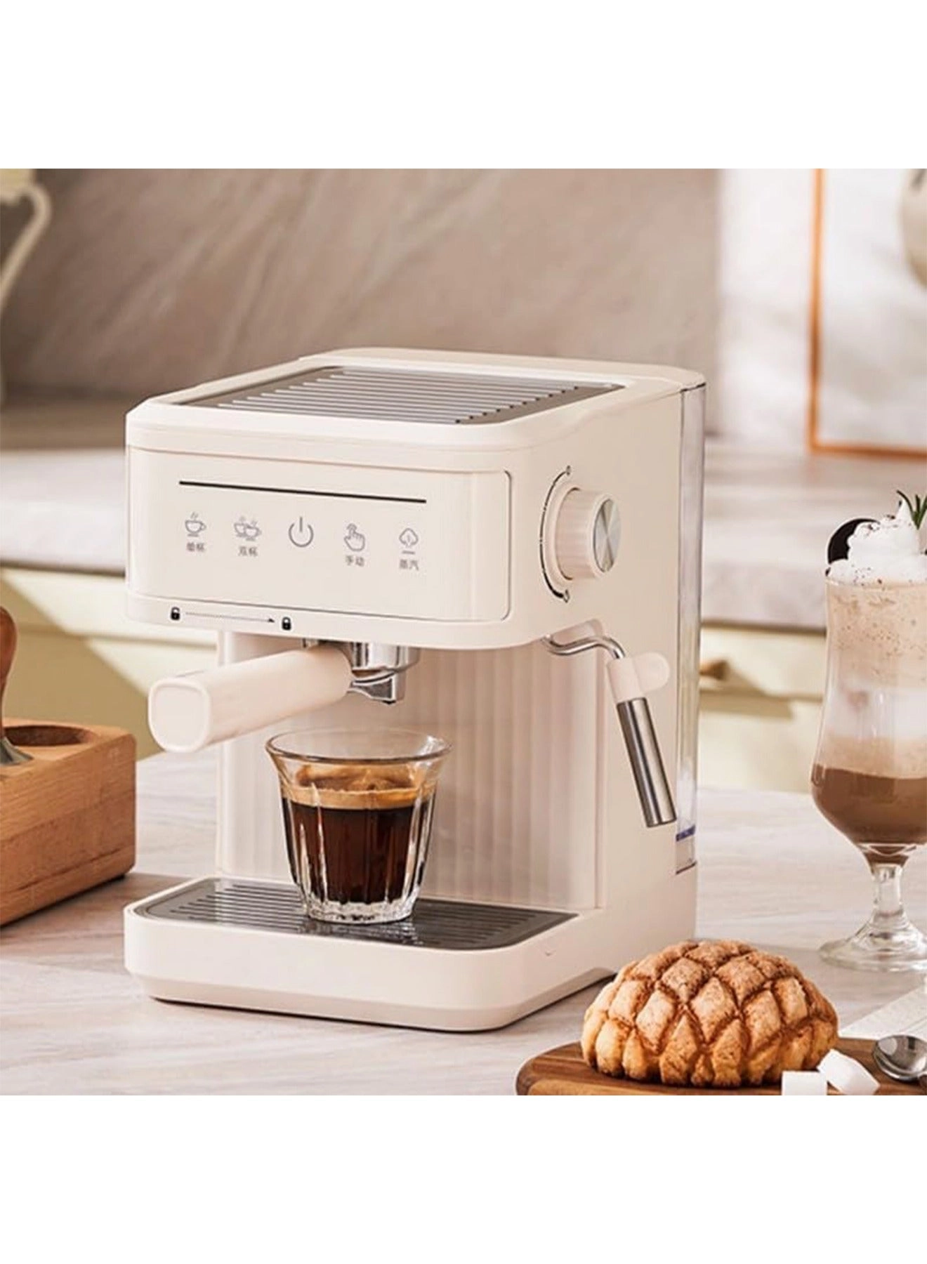 Automatic Coffee Machine - 20 Bar 3 Level Adjustable Steam