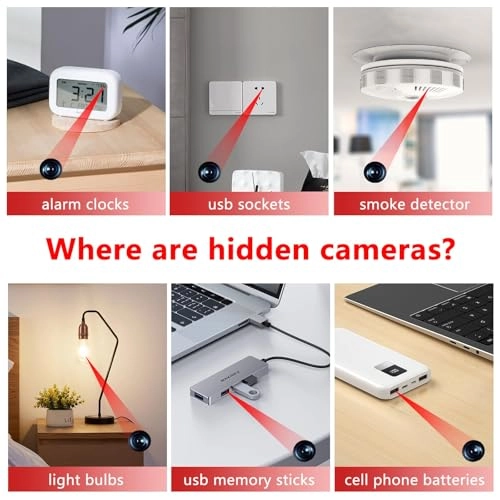 HX13 - Hidden Camera Detector Portable Anti Spy Camera Finder