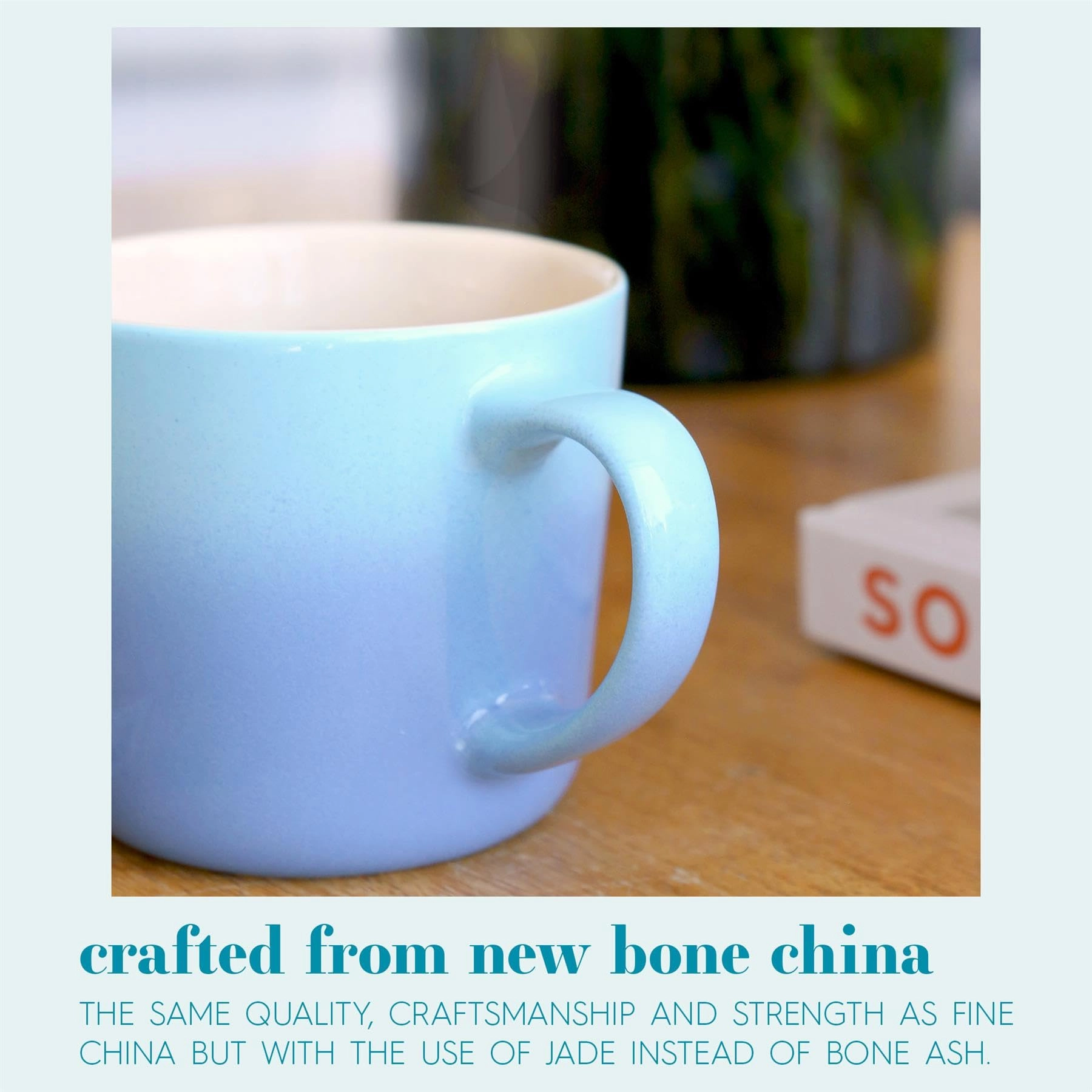 Ombre Coffee Mug - 2 pcs New Bone China 330 ml