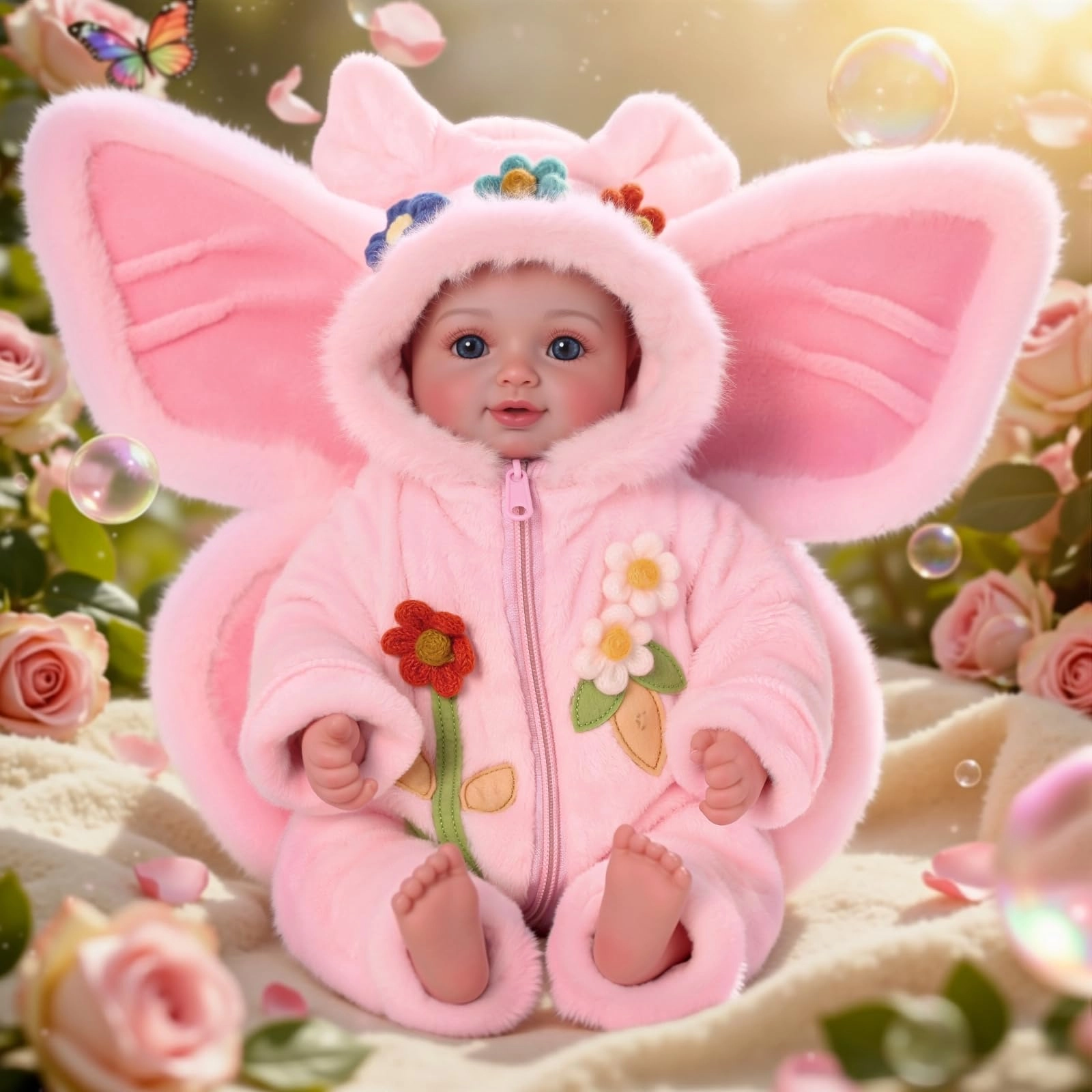BABESIDE Baby Doll - 43 cm Girl Blue Eyes Ages 3+