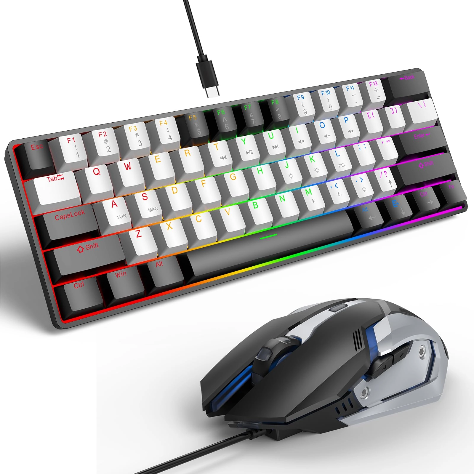Nsyee 60% Mechanical Gaming Keyboard - Wired