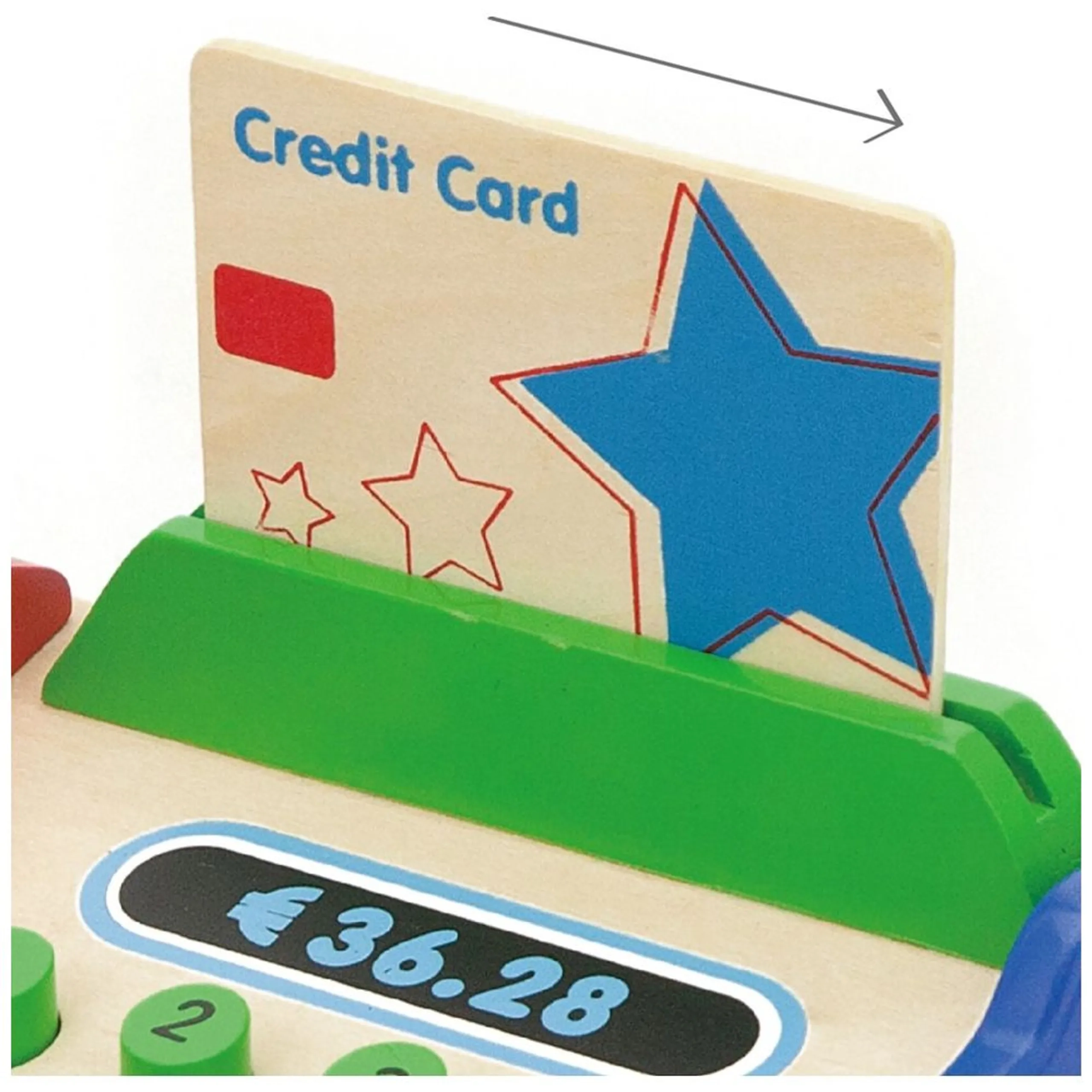 Personalized Wooden Cash Register - 40 coins (PRS-PCG-59692)