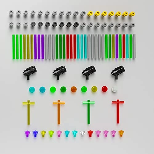 Light Sword Saber Blaster Building Blocks Accessory Pack - Plastic Movie 105pcs