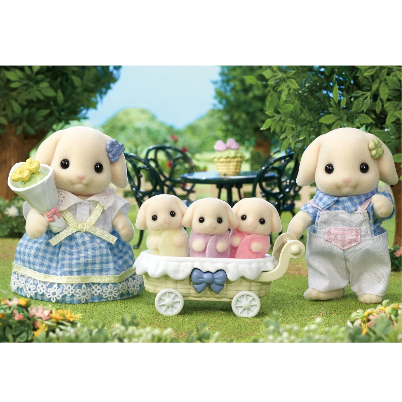 Flora Rabbit Family (CC2158) 5 pcs