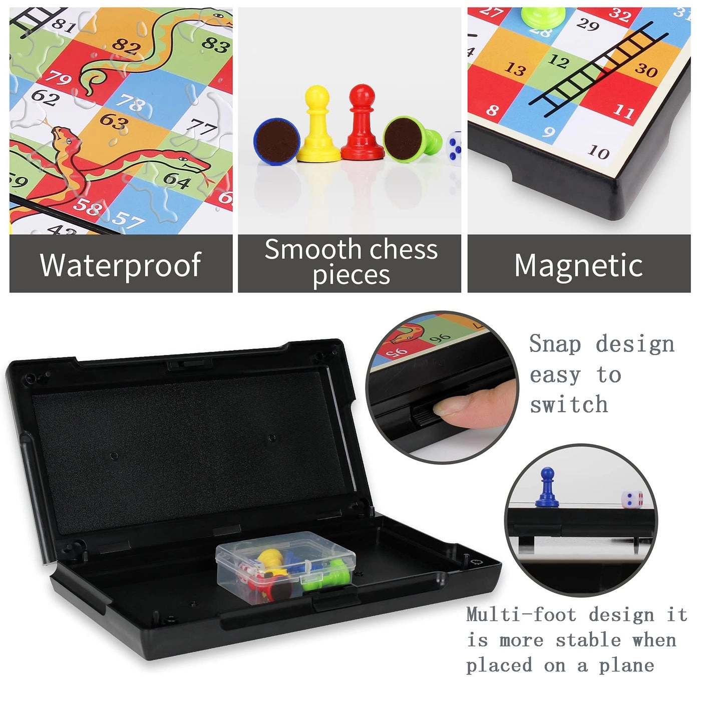 Magnetic Snakes and Ladders