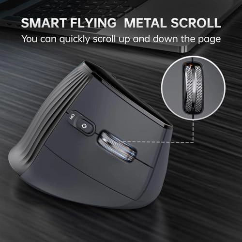 Ergonomic Vertical Mouse - Bluetooth 5.0 2.4GHz