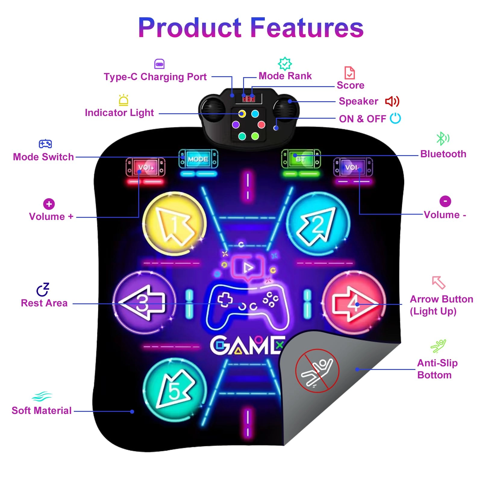 cxwlmat Music Dance Mat - 3 years+