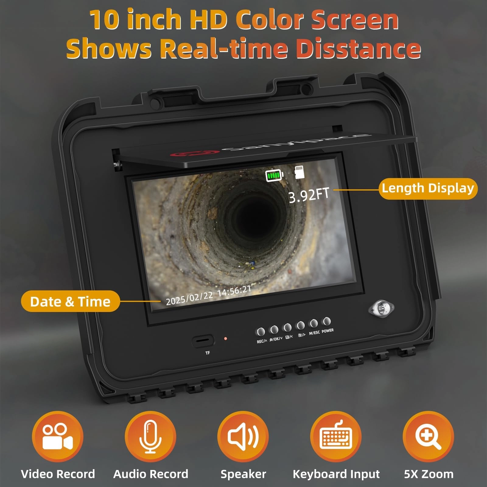 Drain camera - 50M/165FT 5mm