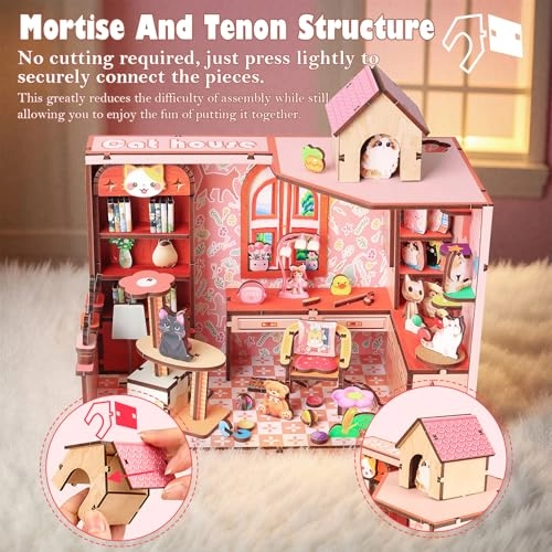 DIY Miniature House Dollhouse - Cat Hut