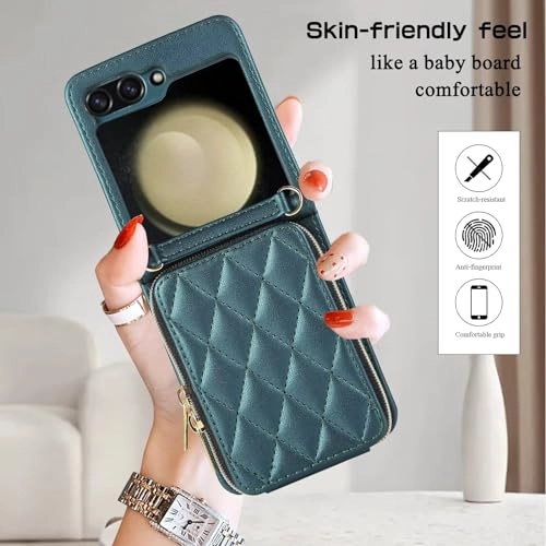 Miagon Folio Case for Samsung Galaxy Z Flip 5