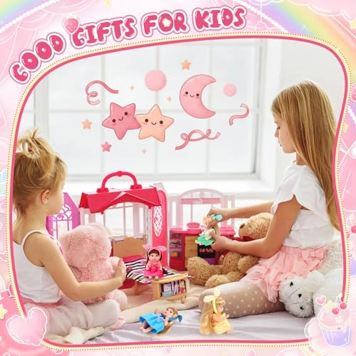 Mini Baby Doll - 4 Pcs 4 Inch Princess Style Ages 3+