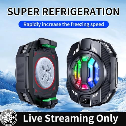 Phone Cooler - 30S Fast Cooling 15W RGB Light