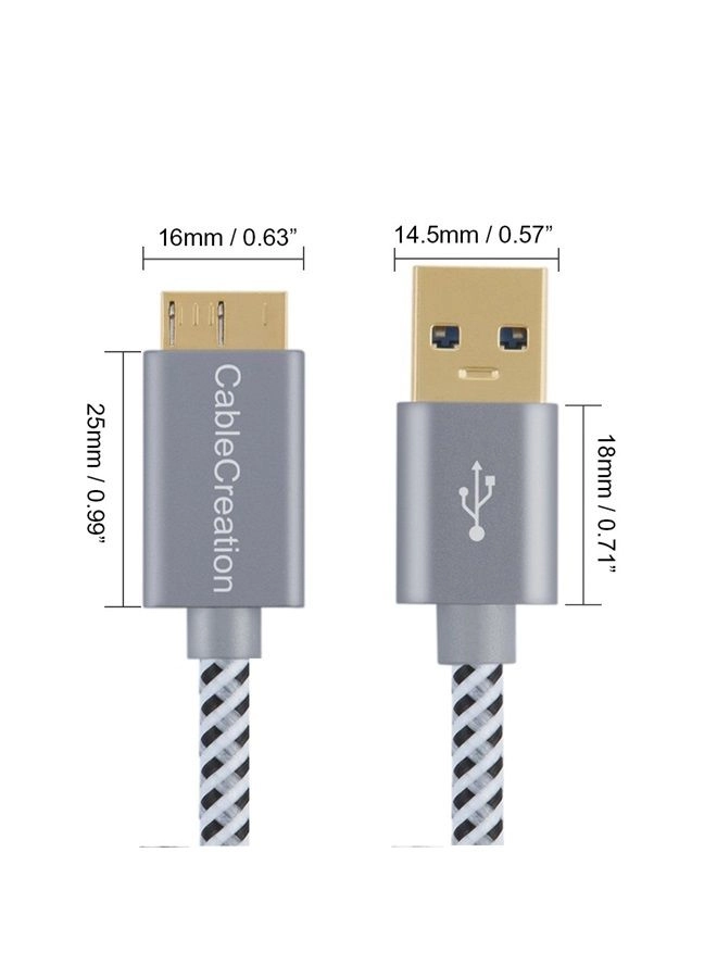 CC0762 Cable 5Gbps USB-A to Micro-B 1m Braided