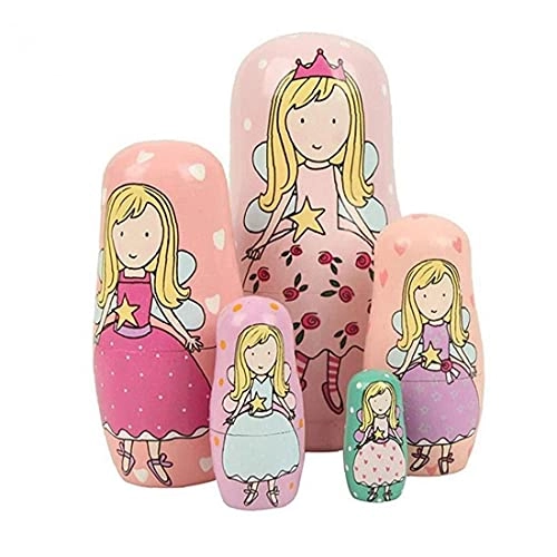 Wooden Stacking Dolls - 5 pieces