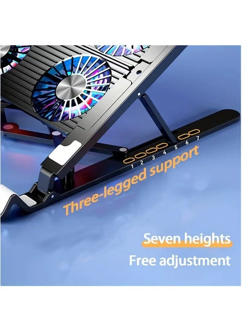 Laptop Cooling Pad - Black LED