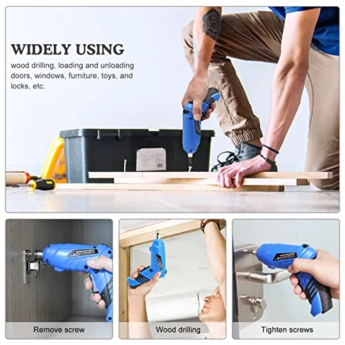 47 in 1 Cordless Screwdriver - 3.6V Rechargeable LED Light