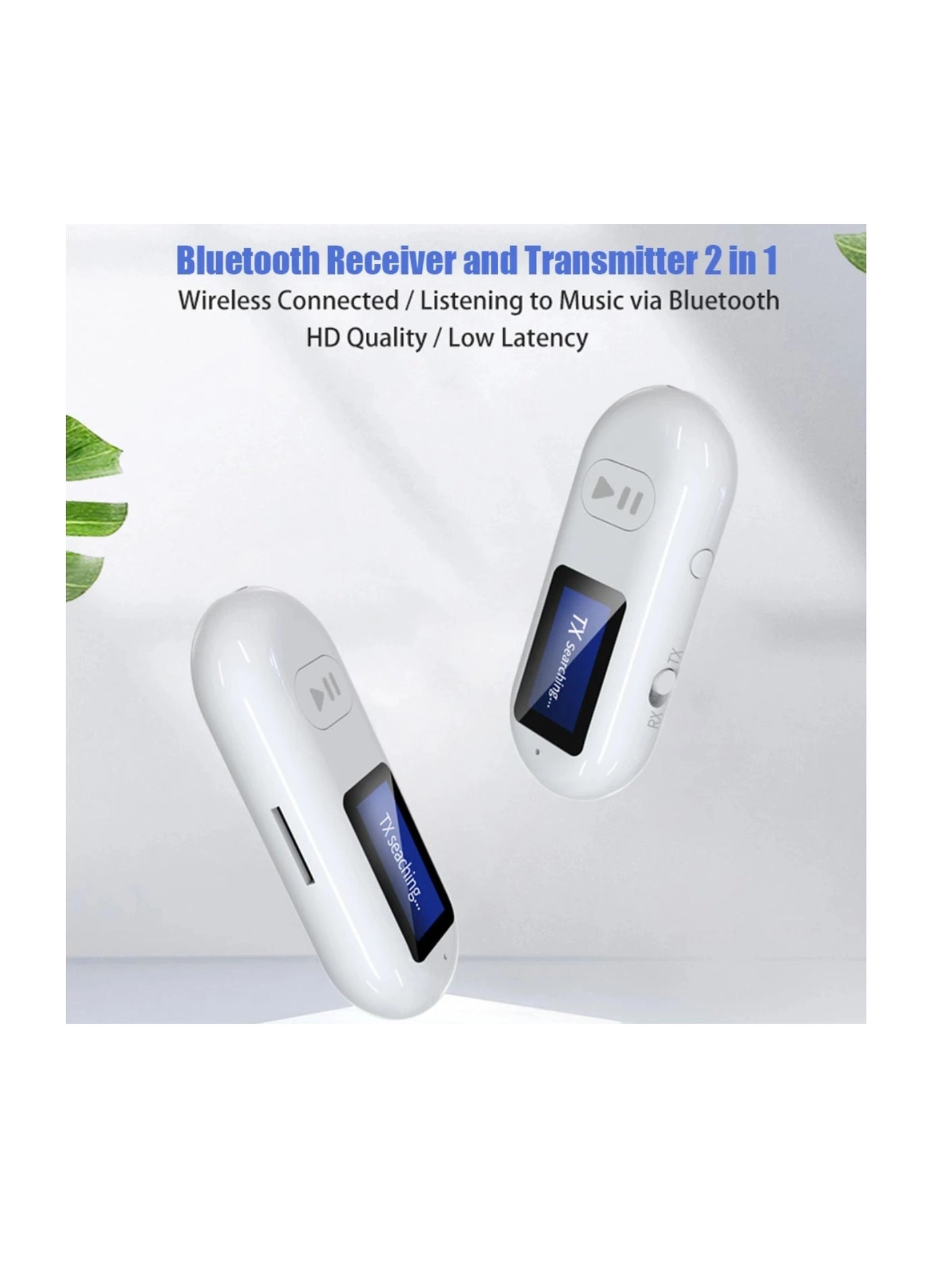 Bluetooth Transmitter - built-in rechargeable battery