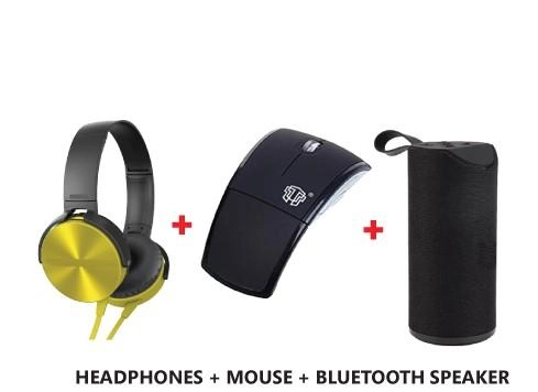 THRUMM HEADSET - On Ear + MOUSE - Laser + SPEAKER - Bluetooth